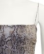 Snake Print Slip Dress For Discount