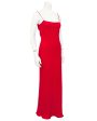 Red Silk Sheath Gown Cheap