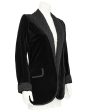 Black Velvet and Quilted Smoking Jacket Online