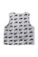 Petit Bateau Quilted Vest With Whale Pattern 3T on Sale