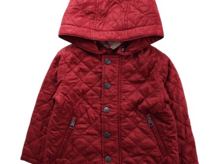 Burberry Hooded Quilted Coat 12-18M Online now