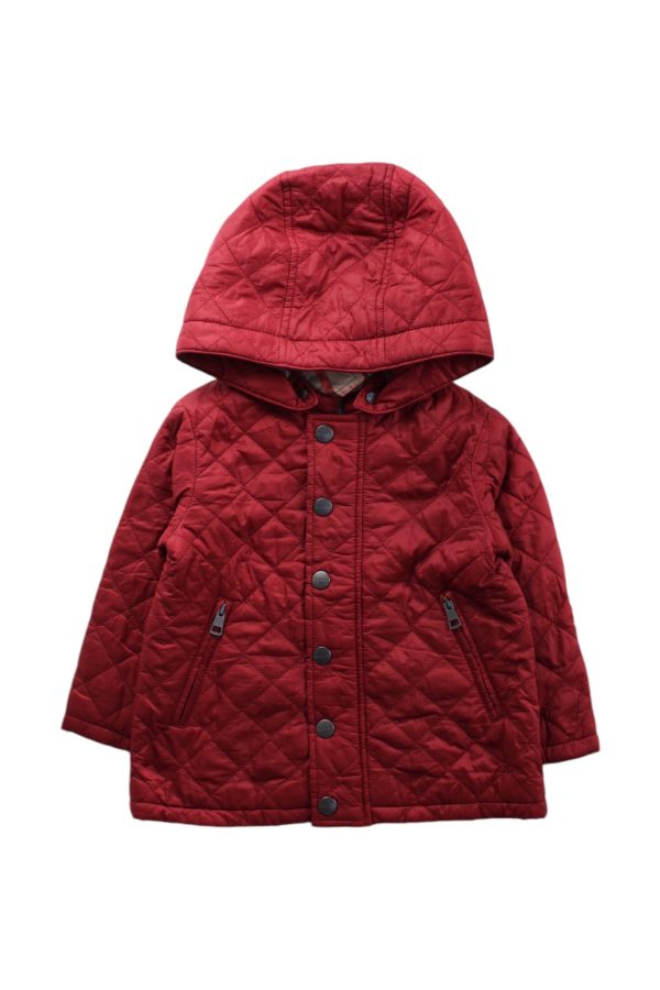 Burberry Hooded Quilted Coat 12-18M Online now