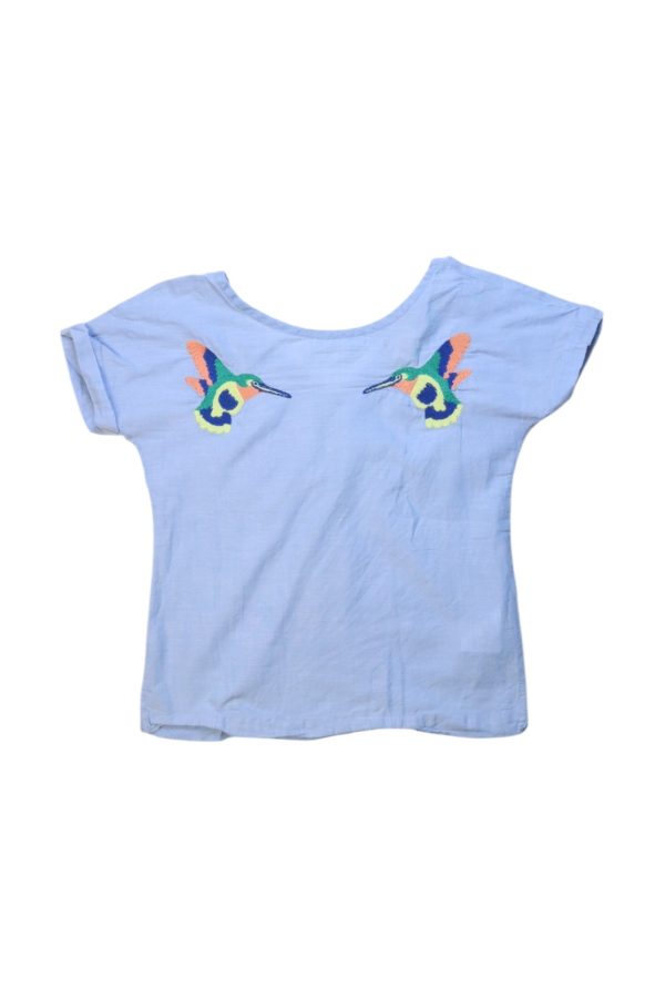 Cyrillus Embroidered Hummingbird Top 6T Hot on Sale