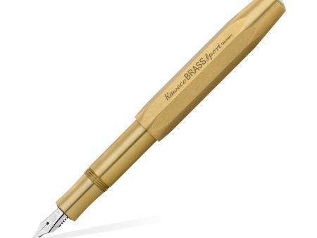 Kaweco Brass Sport Fountain Pen with Optional Clip - Brass Discount