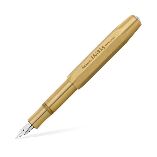 Kaweco Brass Sport Fountain Pen with Optional Clip - Brass Discount