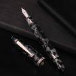 Penlux Masterpiece Grande Fountain Pen - Koi Black & White Online now