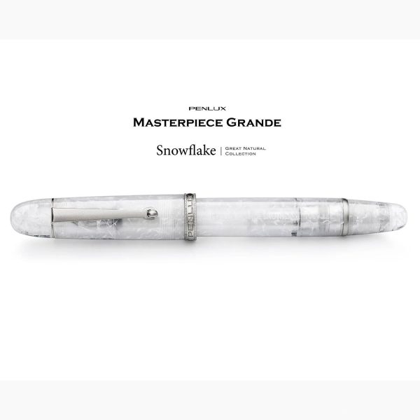 Penlux Masterpiece Grande Fountain Pen - Snowflake (Limited Edition) Supply