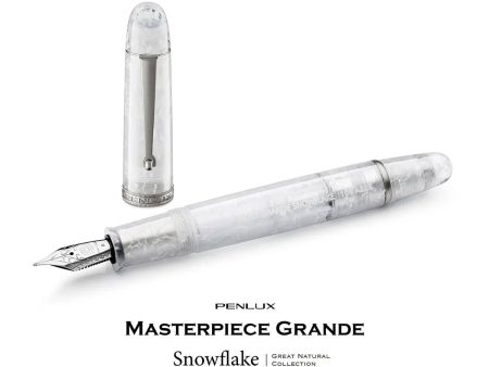 Penlux Masterpiece Grande Fountain Pen - Snowflake (Limited Edition) Supply