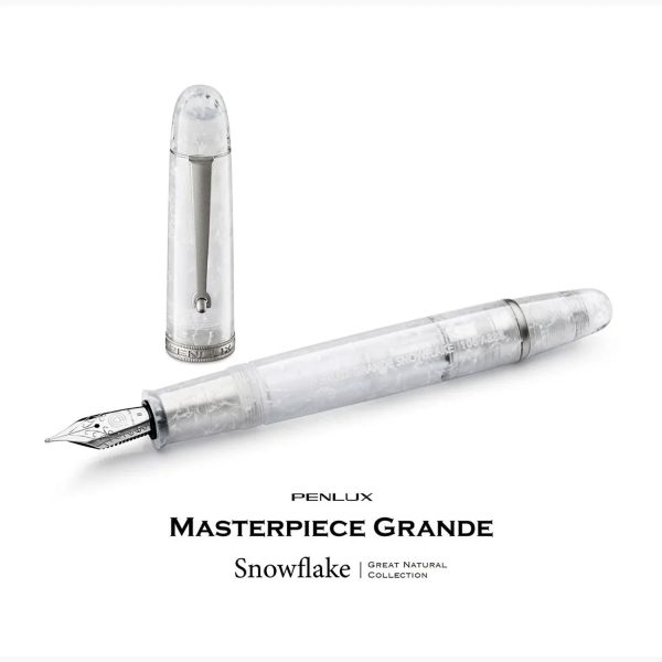 Penlux Masterpiece Grande Fountain Pen - Snowflake (Limited Edition) Supply