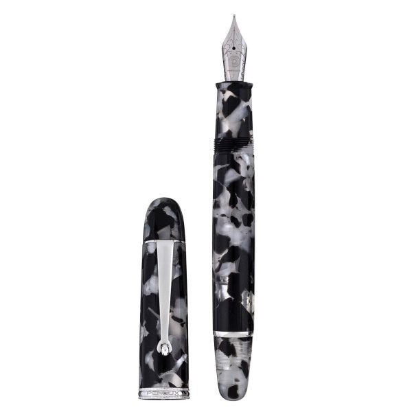 Penlux Masterpiece Grande Fountain Pen - Koi Black & White Online now